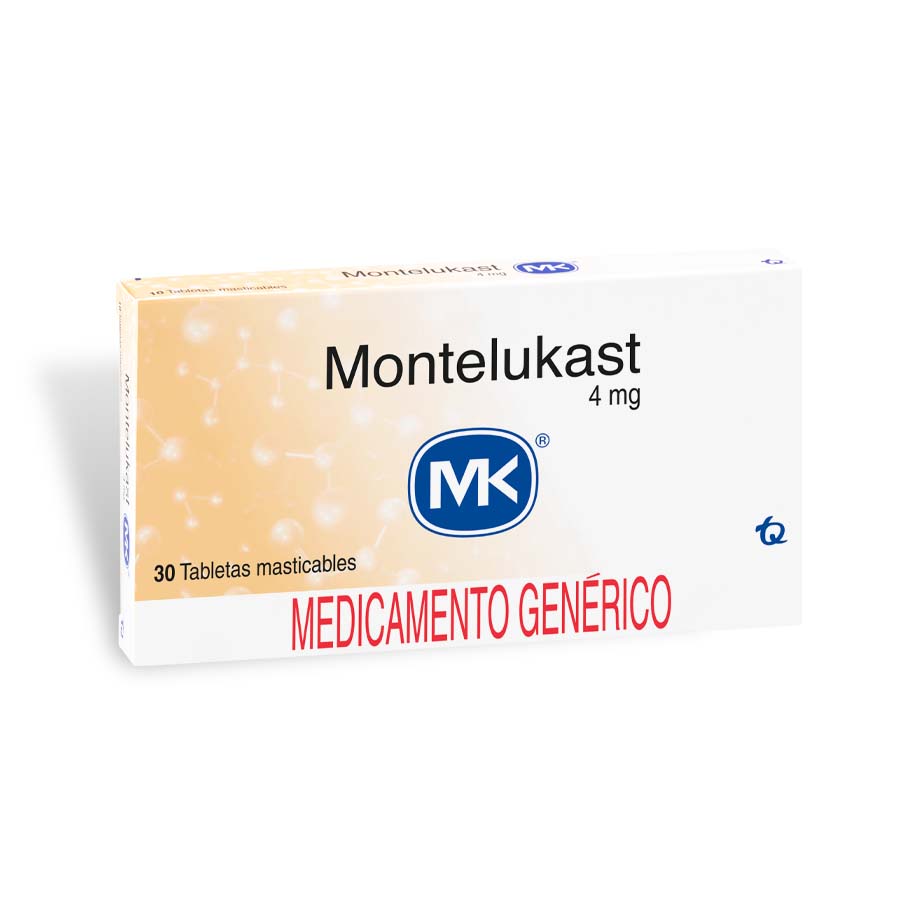 Imagen para MONTELUKAST 4 mg TECNOQUIMICAS x 10 Tableta Masticable de Cruz Azul